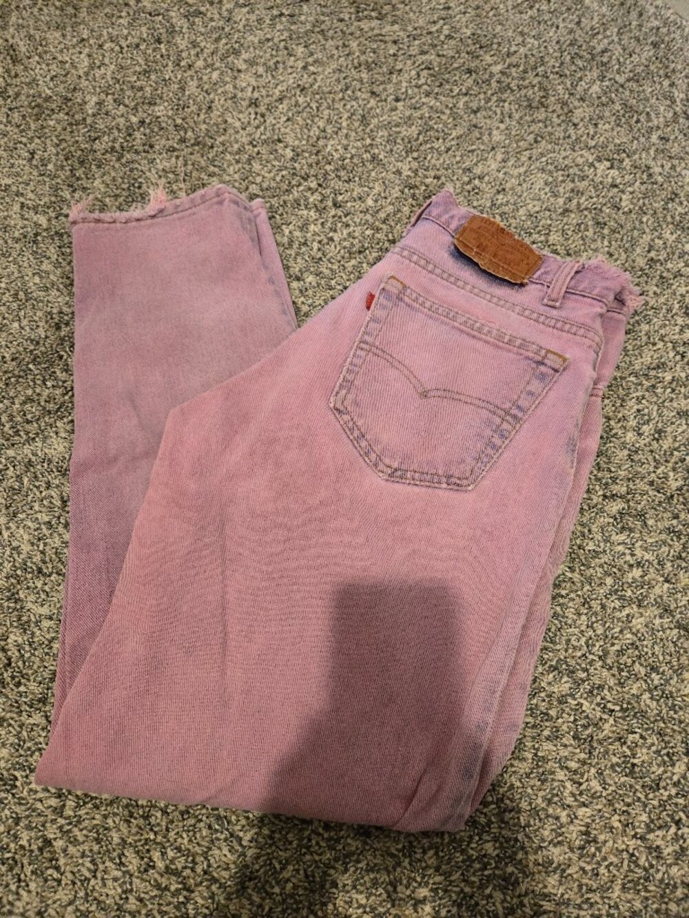 Vintage Levi's 550 Straight Leg Jeans Purple Wash 33x30